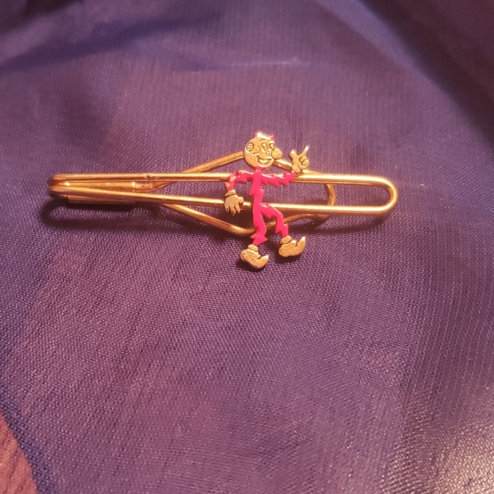 Vintage Reddy Kilowatt Tie Clip